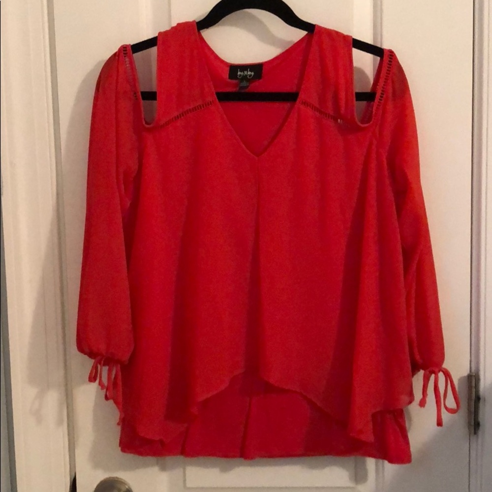 Red blouse
